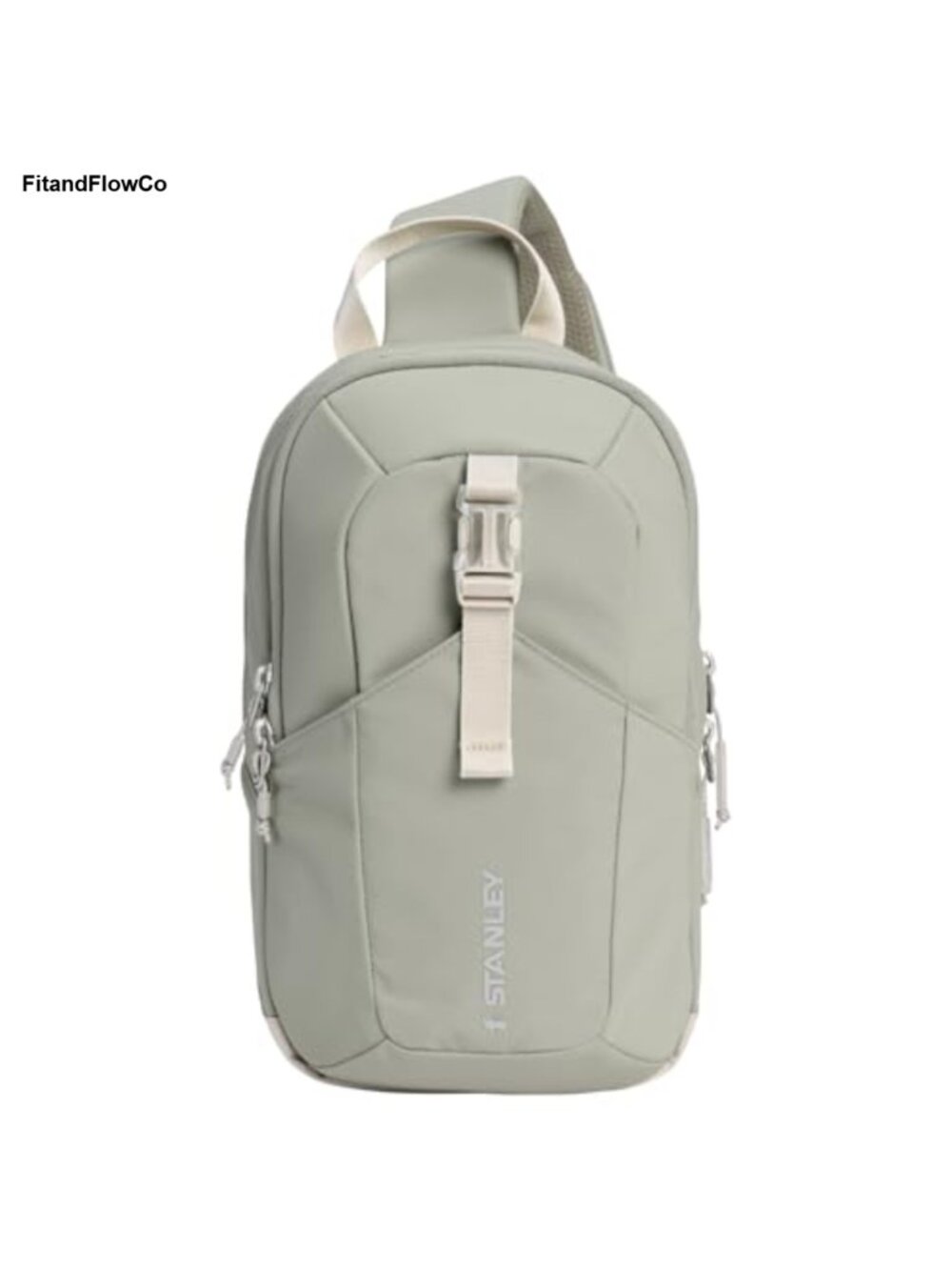 Crossbody Bag with Drinkware Compartment Adjustable Strap Padded Mesh Back